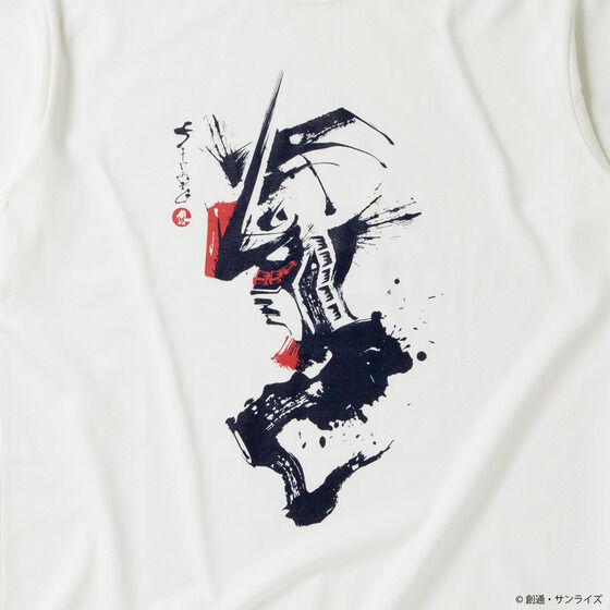 T-Shirt Gundam brush painting - detail gaya lukisan kuas