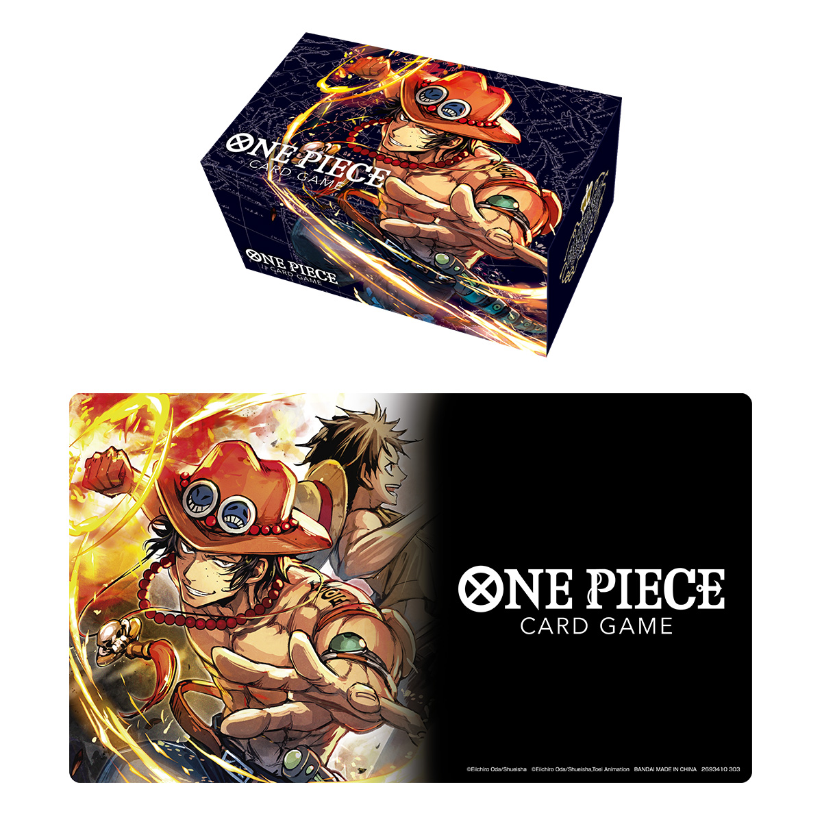 one piece card game playmat and storage box set EUSTASS "CAPTAIN" KIDD La Ludosfera The premium playmat displays vibrant One Piece: Bandai Card