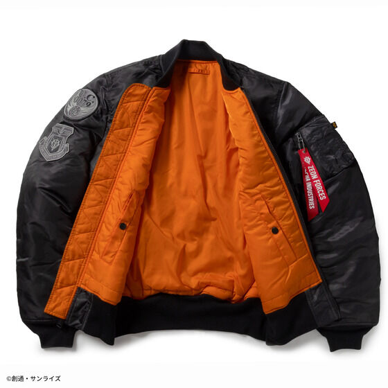 STRICT-G x ALPHA Mobile Suit Gundam Zeon MA-1 Jacket | GUNDAM