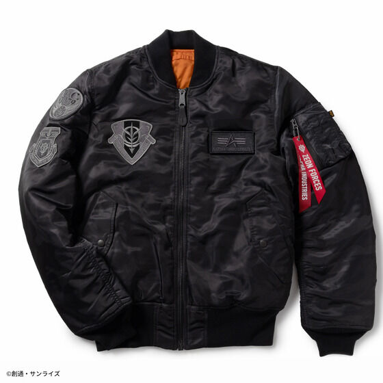 ニューMA1 STRICT-G x ALPHA Mobile Suit Gundam Zeon MA-1 Jacket | GUNDAM