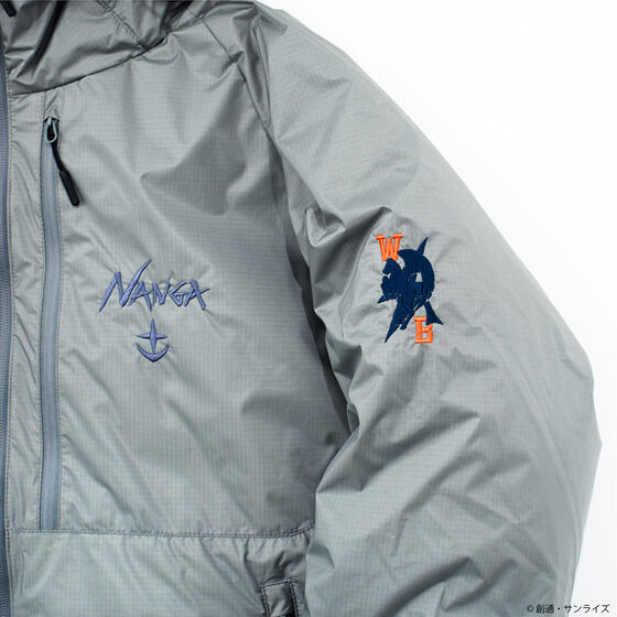 STRICT-G x NANGA Mobile Suit Gundam AURORA TEX Down Jacket