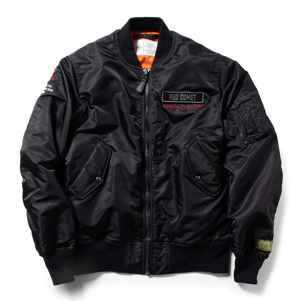 STRICT-G.ARMS Mobile Suit Gundam MA-1 Jacket RED COMET | GUNDAM