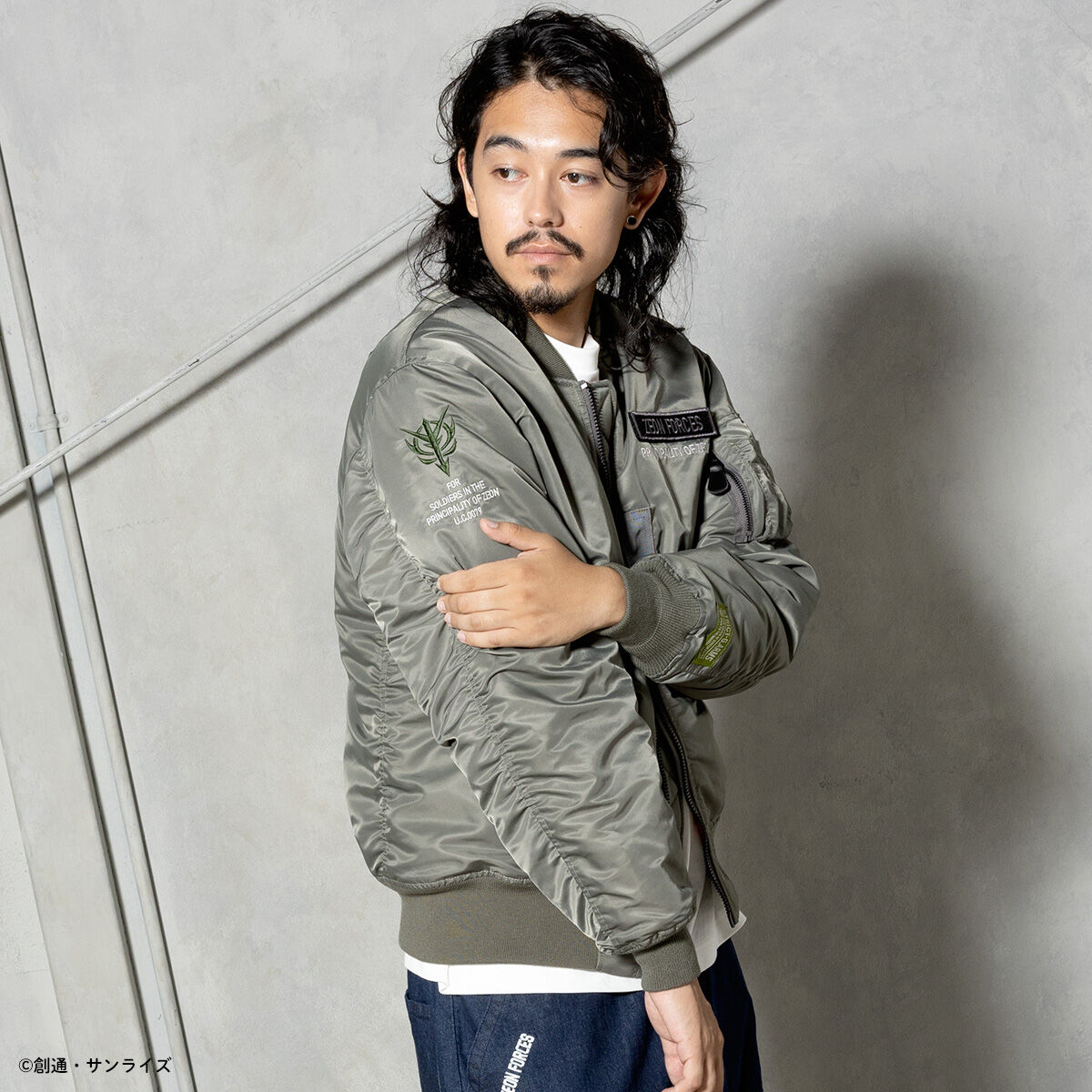 STRICT-G.ARMS Mobile Suit Gundam MA-1 Jacket ZEON FORCES | GUNDAM