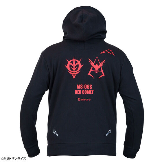 STRICT-G x KUSHITANI Mobile Suit Gundam Pull Up Hoodie RED COMET 