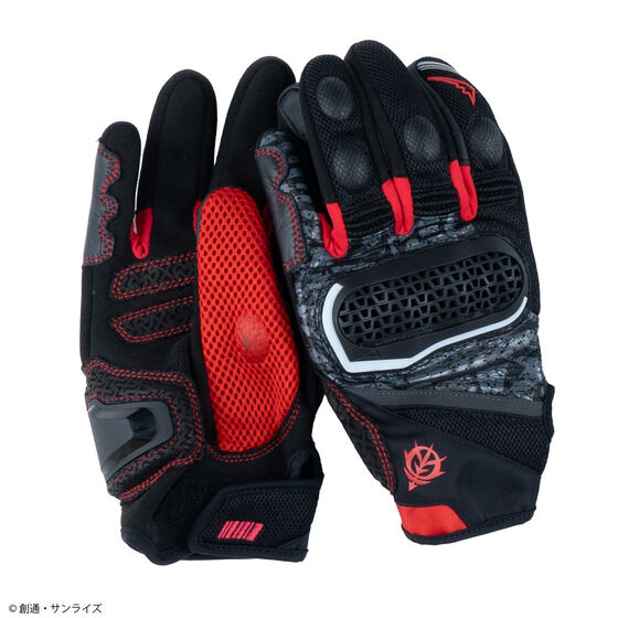 STRICT-G x KUSHITANI Mobile Suit Gundam Inventive Mesh Gloves RED