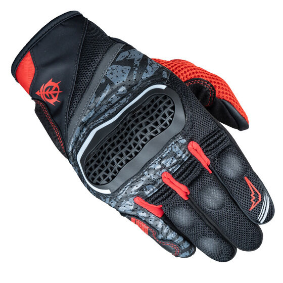 クシタニ　INVENTIVE LEATHER MESH GLOVES STRICT-G x KUSHITANI Mobile Suit Gundam Inventive Mesh Gloves RED