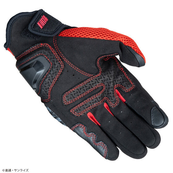 STRICT-G x KUSHITANI Mobile Suit Gundam Inventive Mesh Gloves RED