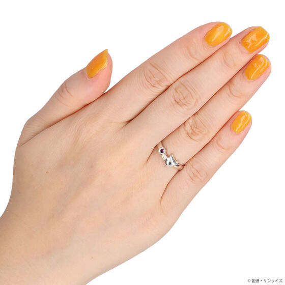 STRICT-G x THE KISS Mobile Suit Gundam GQuuuuuuX NYAAN Silver Ring