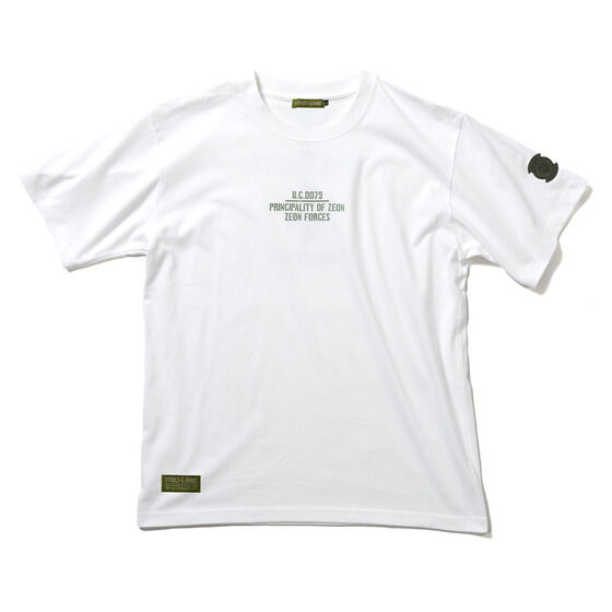 STRICT-G.ARMS Mobile Suit Gundam ZEON FORCES LINE T-shirt with Embroidered Patch XXL