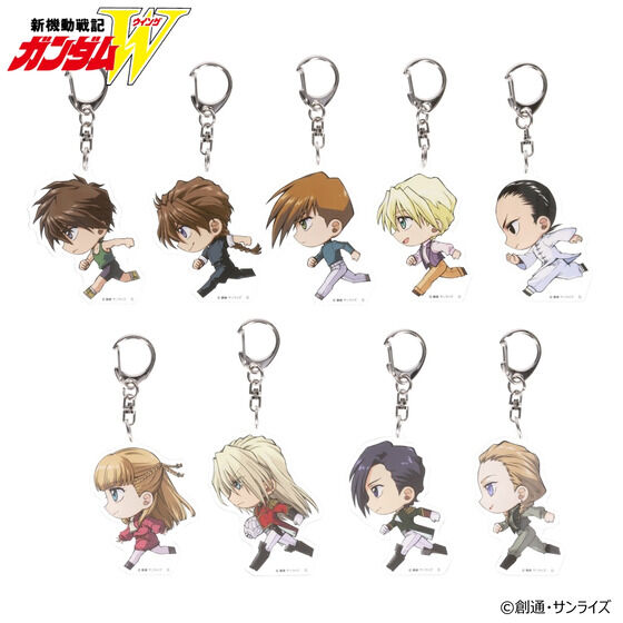シルヴァディ ピンバッジ アニメスタイル Mobile Suit Gundam Wing Running Chibi Series Acrylic Charm