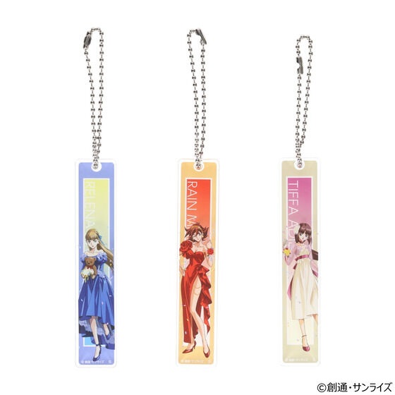 クリアパヴェクリップチャーム Gundam GWX Anniversary Illustration Room Key Style Acrylic Charm