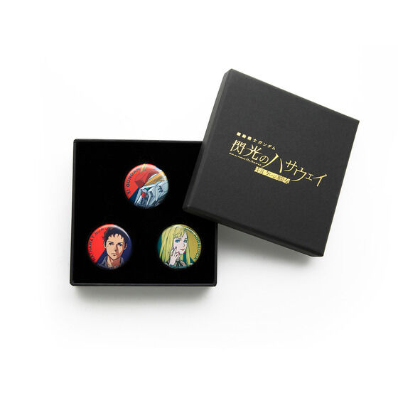 STRICT-G Mobile Suit Gundam Hathaway The Sorcery of Nymph Circe Tin Badge Set