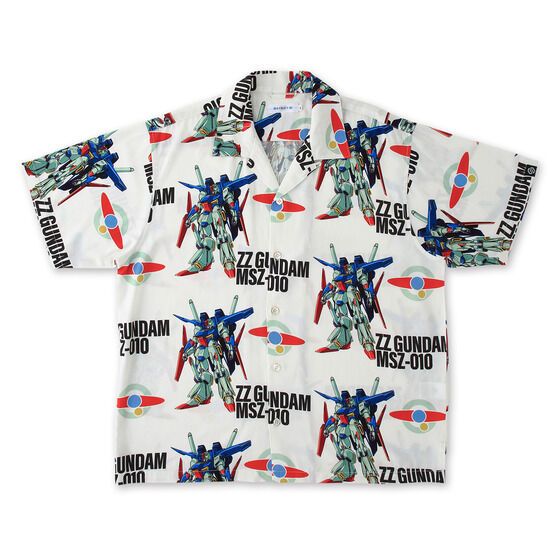 STRICT-G Gundam ZZ Aloha Shirt - desain ZZ Gundam