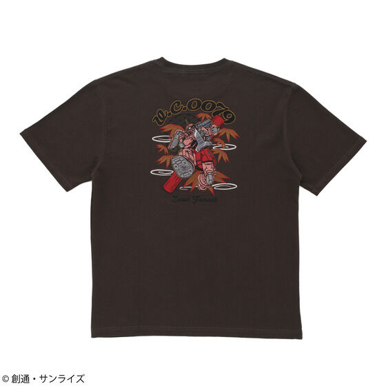 STRICT-G Mobile Suit Gundam MS-06S Embroidered T-shirt | GUNDAM