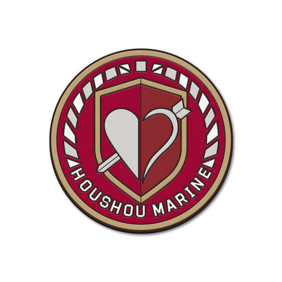 STRICT-G × hololive production HOUSHOU MARINE EMBLEM [MOBILE SUIT CROSSBONE GUNDAM VER.] Rubber Coaster