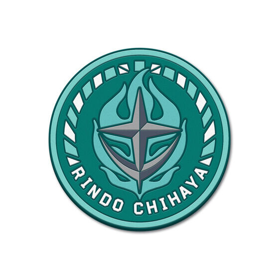 STRICT-G × hololive production RINDO CHIHAYA EMBLEM [MOBILE SUIT GUNDAM UNICORN VER.] Rubber Coaster