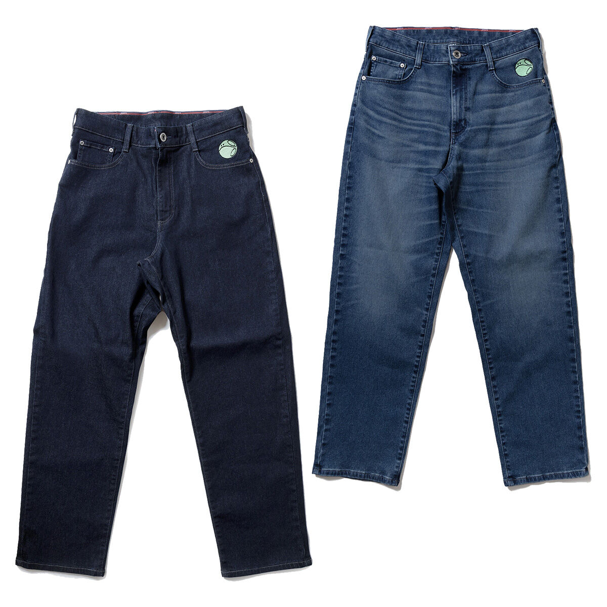 STRICT-G x EDWIN 機動戰士鋼彈 JERSEYS 哈囉 寬鬆錐形牛仔褲