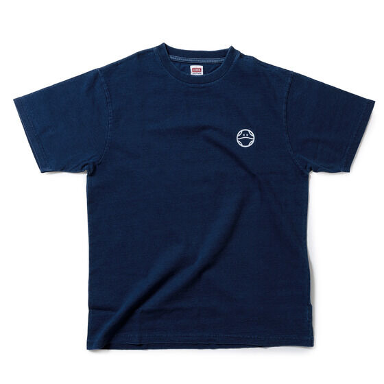 STRICT-G x EDWIN 機動戰士鋼彈 靛藍 哈囉 小紋圖案 T恤