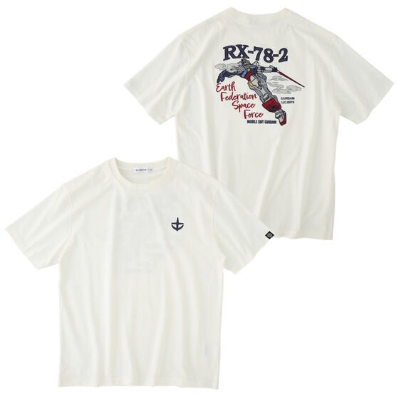 STRICT-G Mobile Suit Gundam RX-78-2 GUNDAM ver.2 Embroidered T-shirt