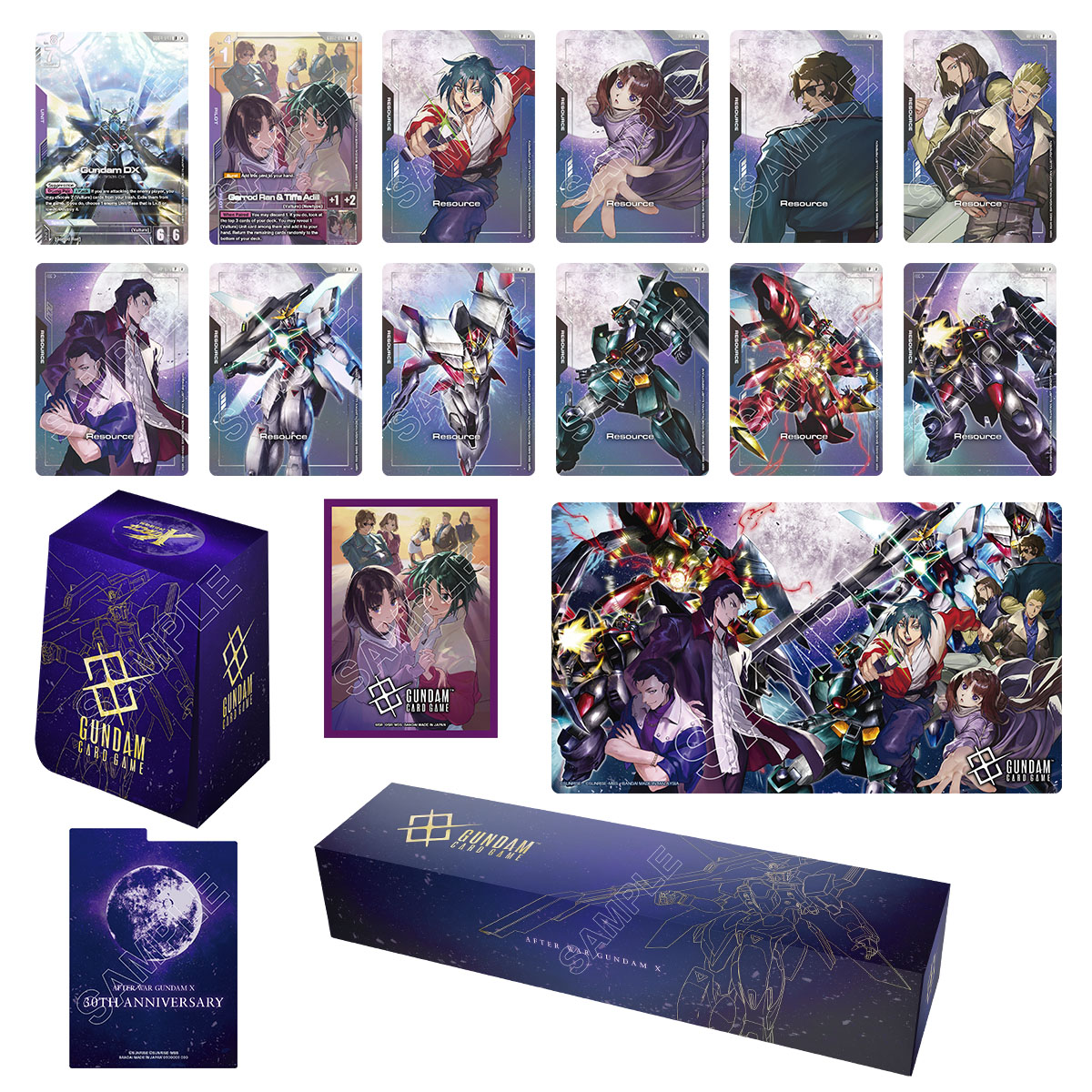 【テープ付】GUNDAM CARD GAME 4BOX GUNDAM CARD GAME Premium Goods Set After War Gundam X [PB04