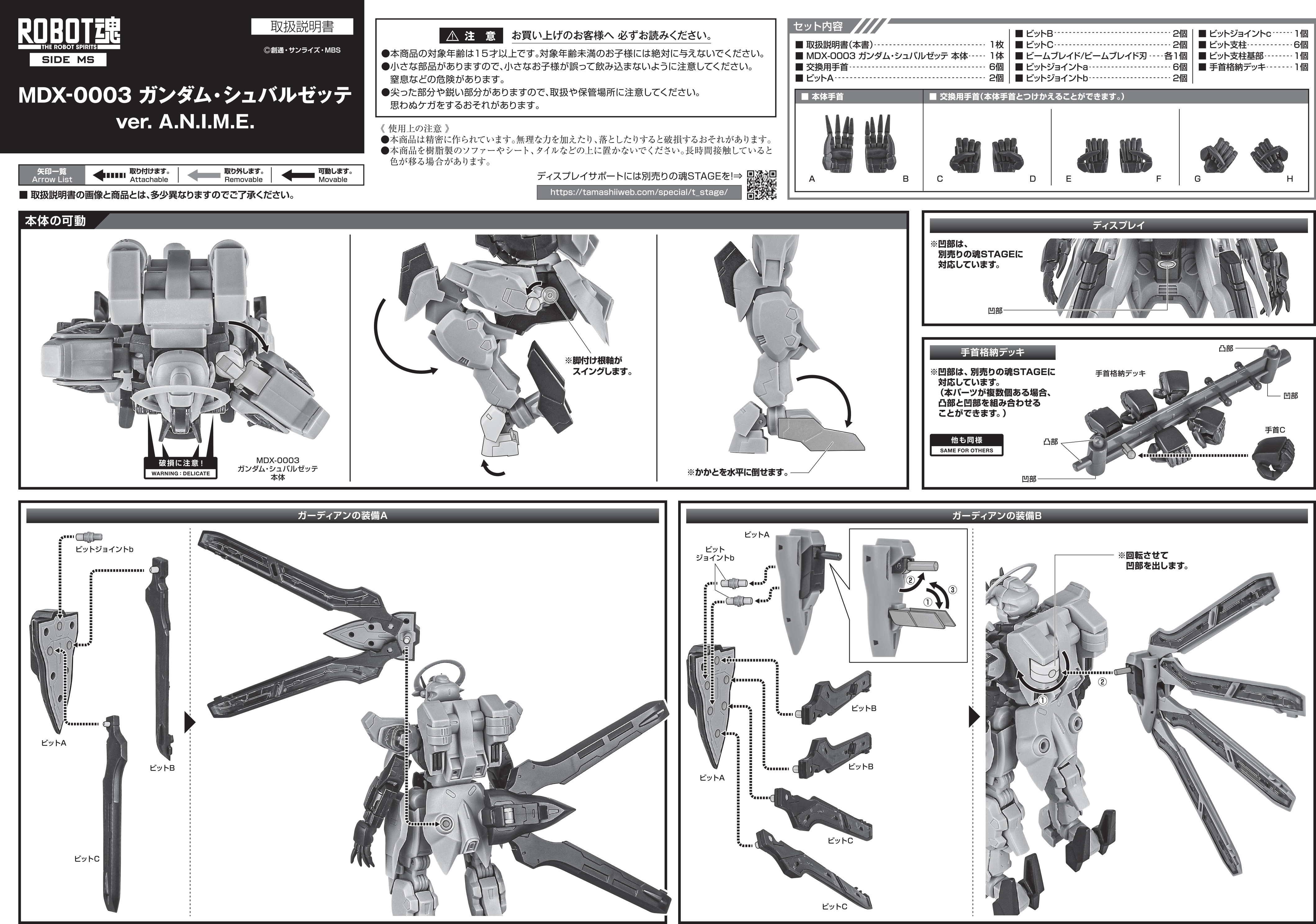 THE ROBOT SPIRITS MDX-0003 GUNDAM SCHWARZETTE