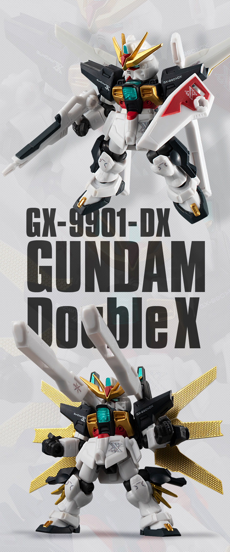 MOBILE SUIT ENSEMBLE EX18 GUNDAM DX & G FALCON MARKING PLUS SET