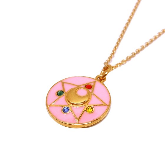 Sailor moon R Crystal brooch design Silver925 pendant(Color)