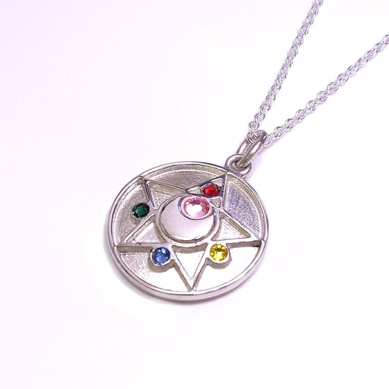 Sailor moon R Crystal brooch design Silver925 pendant