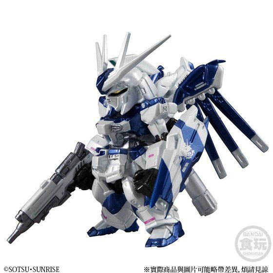 FW GUNDAM CONVERGE:CORE Hi- νGUNDAM & NIGHTINGALE (METALLIC COLOR VER.) W/O  GUM