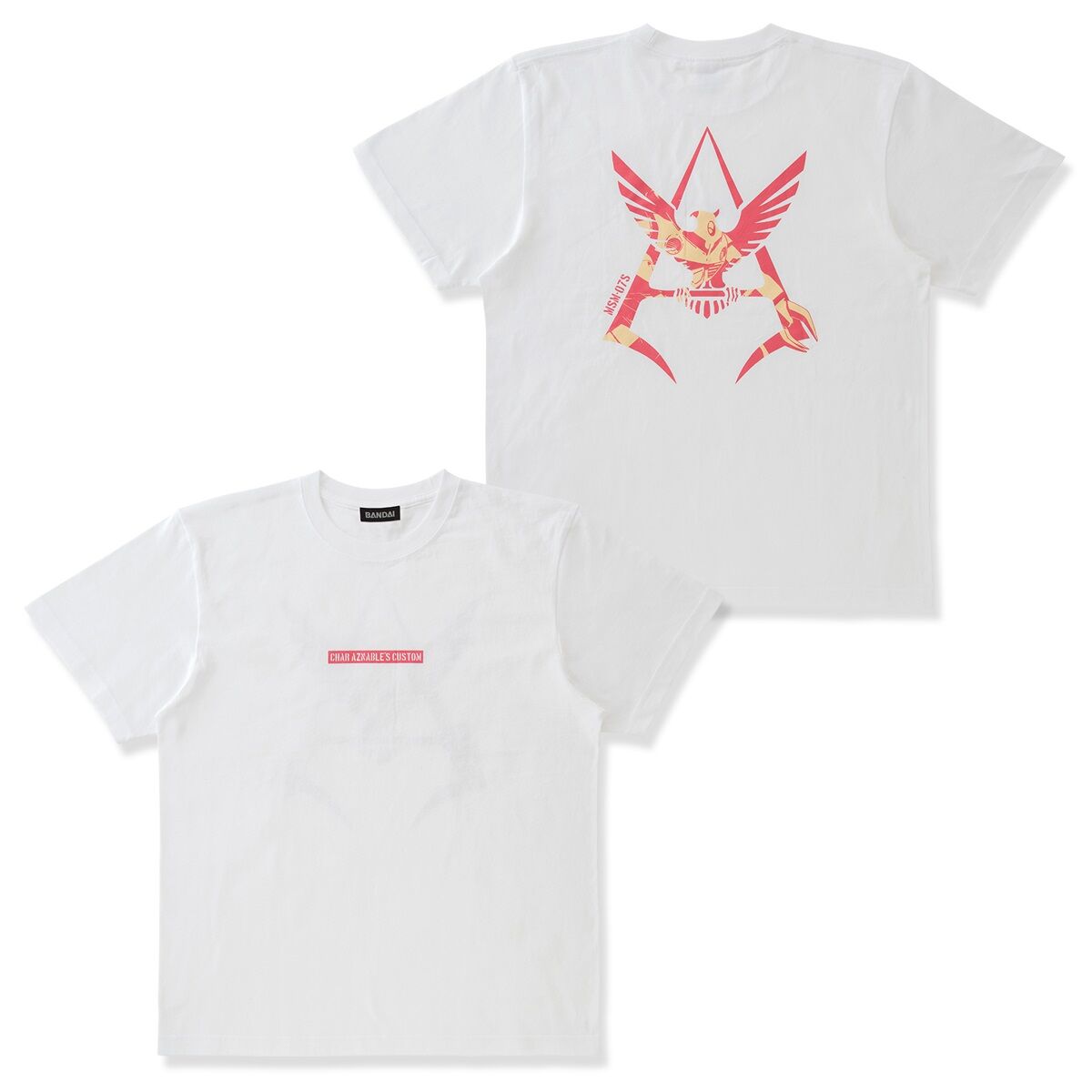 Mobile Suit Inlaid Char Emblem T-shirt—Mobile Suit Gundam