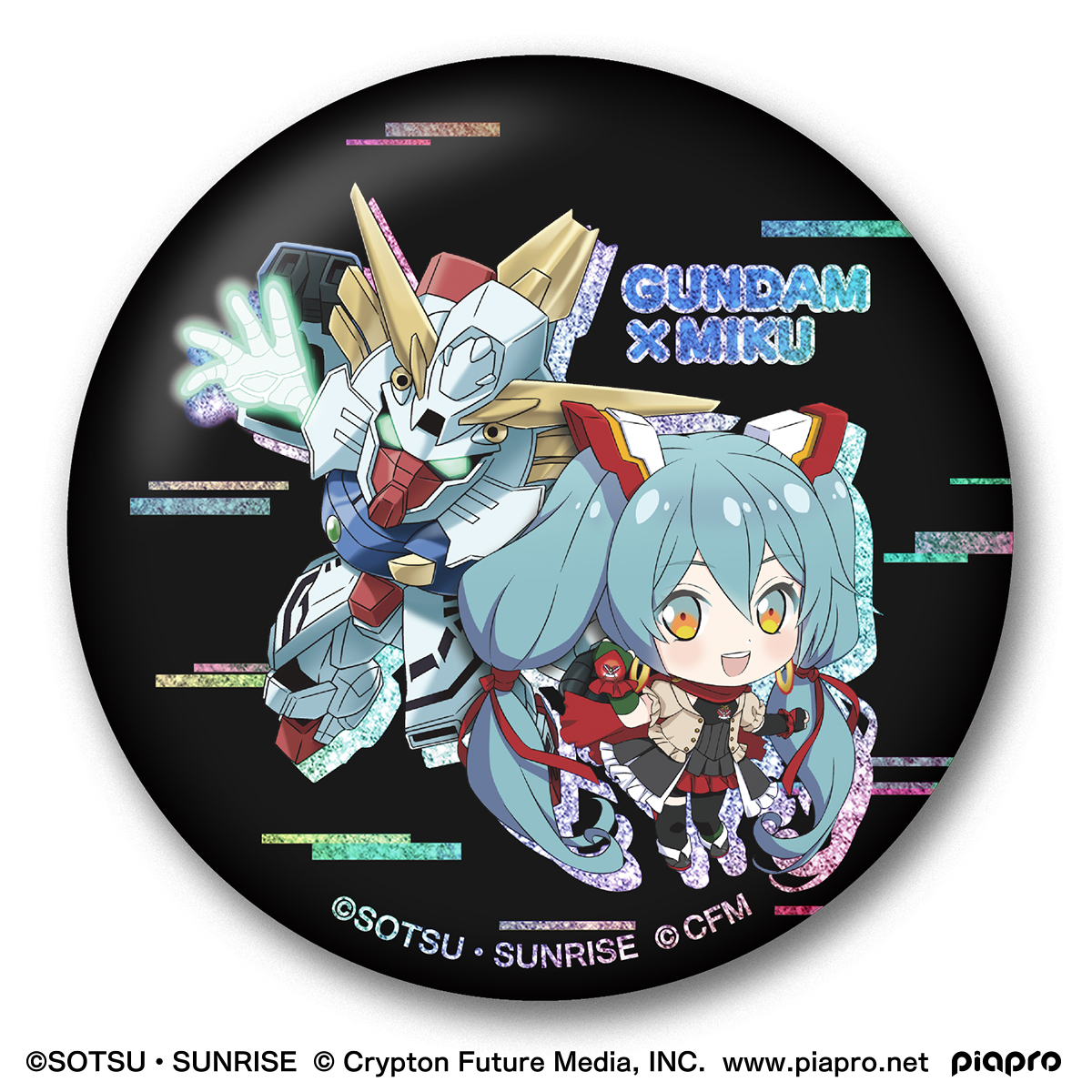 Gundam X Hatsune Miku Collaboration Commemorative Can Badge Set Gundam Premium Bandai Hong