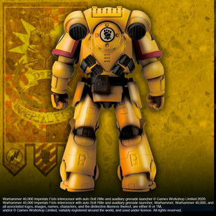 WARHAMMER 40,000 IMPERIAL FISTS INTERCESSOR WITH AUTO BOLT RIFLE AND AUXILIARY GRENADE LAUNCHER