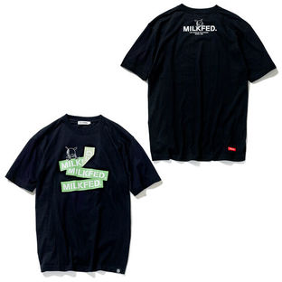 STRICT-G MILKFED "MOBILE SUIT GUNDAM" T-SHIRT HARO GREEN BAR LOGO