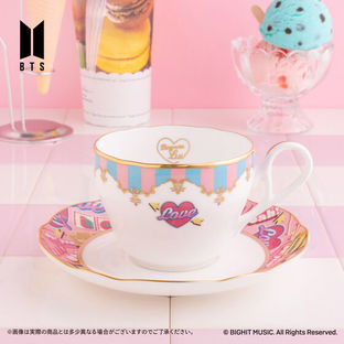 Noritake Cup＆Saucer set BTS Music Theme Boy With Luv ver.／Butter ver.
