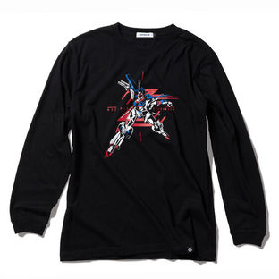 MSZ-010 ZZ Gundam Long-Sleeve T-shirt—Mobile Suit Gundam ZZ/STRICT-G Collaboration