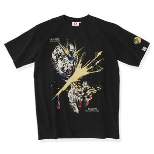 STRICT-G JAPAN Gundam Series 45th Anniversary T-shirt ν GUNDAM & UNICORN GUNDAM