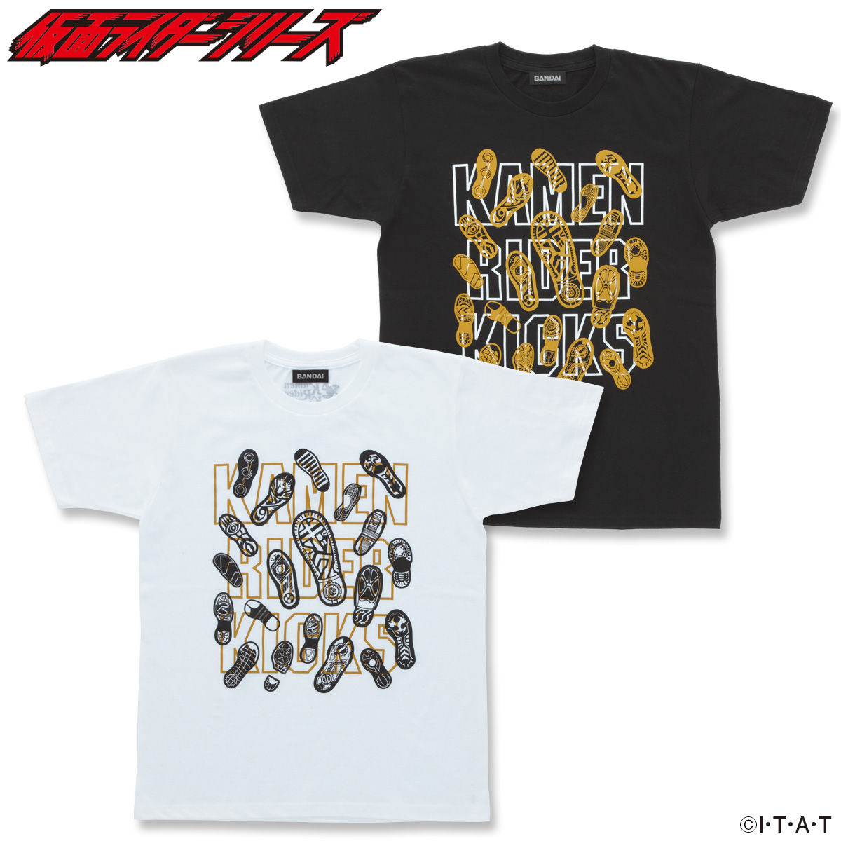 KAMEN RIDER ZI-O & HEISEI RIDER T-shirts (FOOT STAMP)