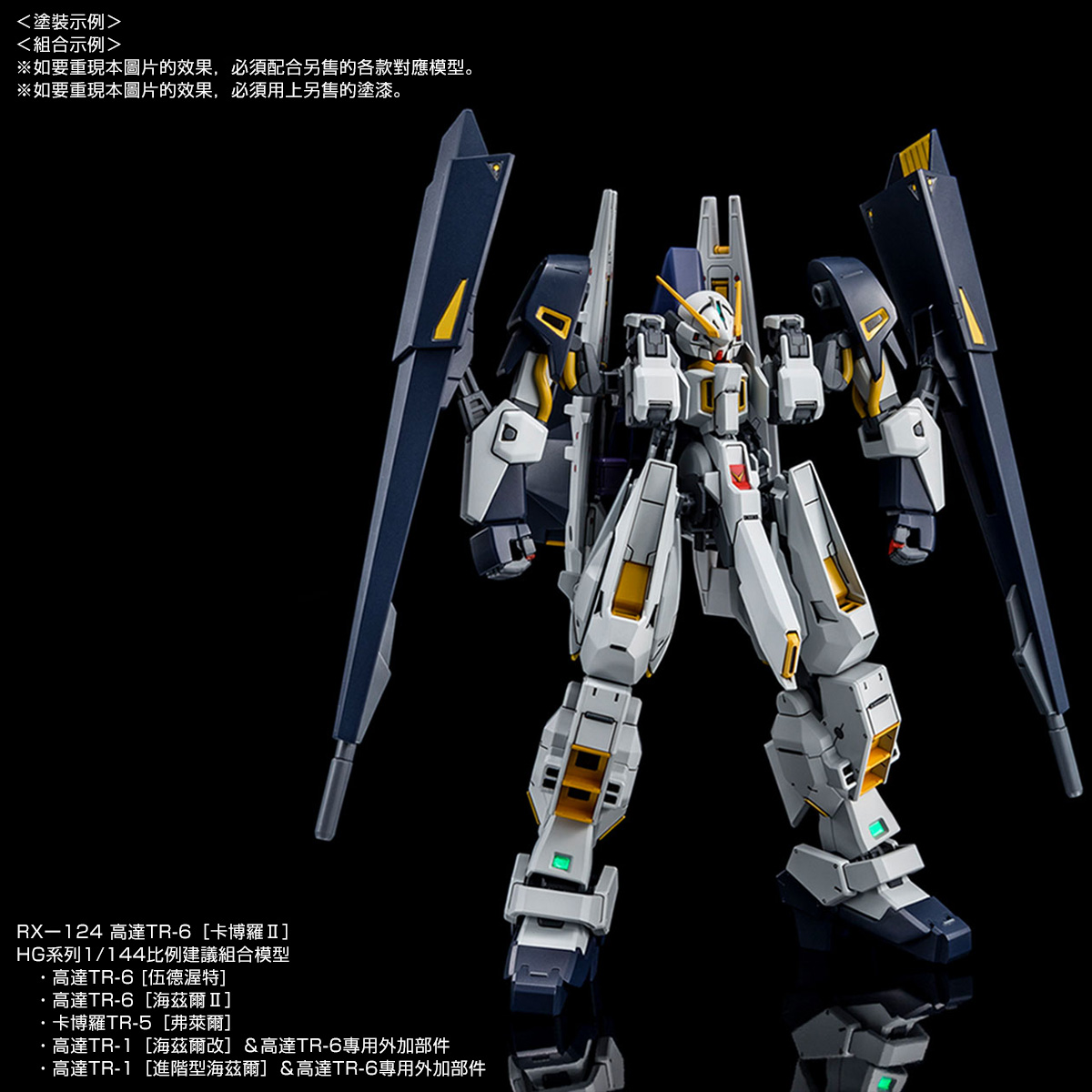 Gundam TR-1 Hazel Custom and TR-6 P-BANDAI HGUC 1//144 Expansion Parts for