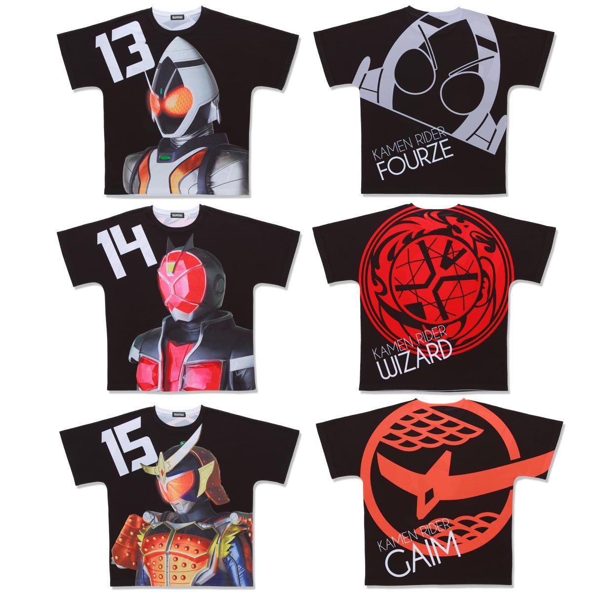 Heisei Kamen Rider 20th Anniversary All-Over Print T-shirt Collection