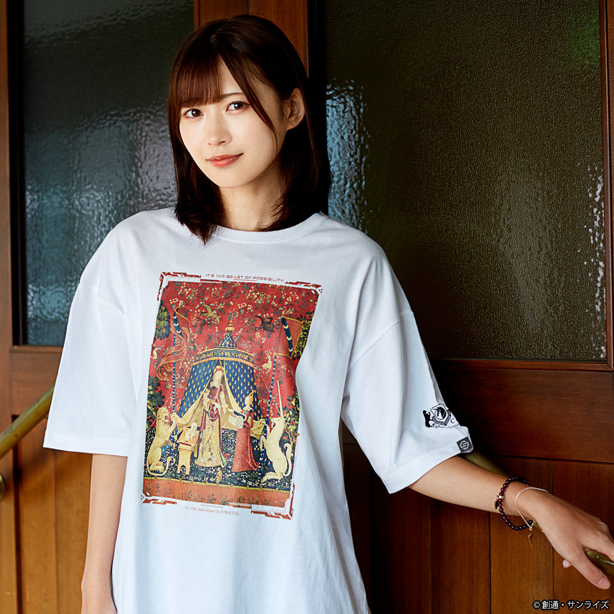 The Lady and the Unicorn T-shirt—Mobile Suit Gundam Unicorn  [Feb 2022 Delivery]