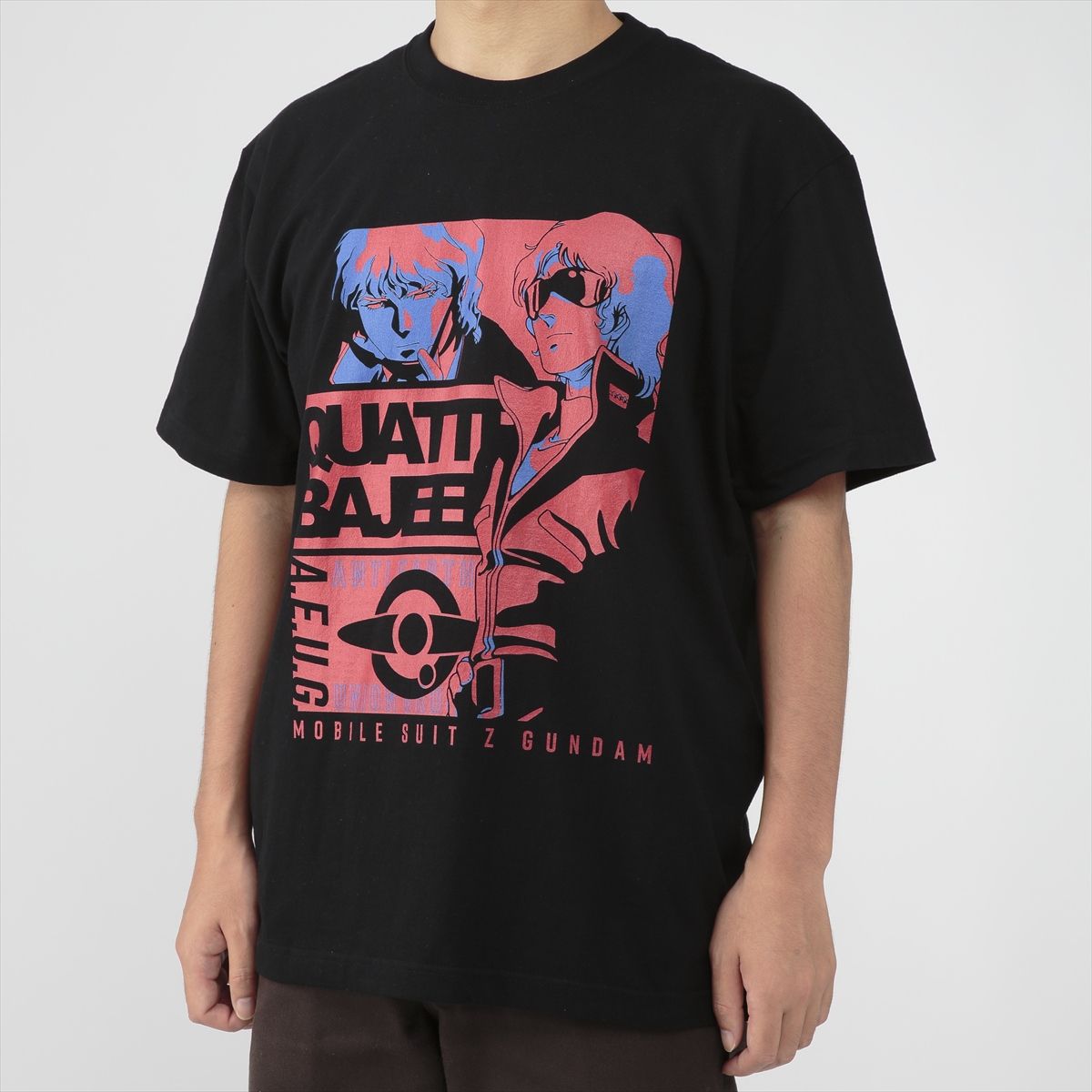 Mobile Suit Zeta Gundam Quattro Bajeena Tricolor-themed T-shirt