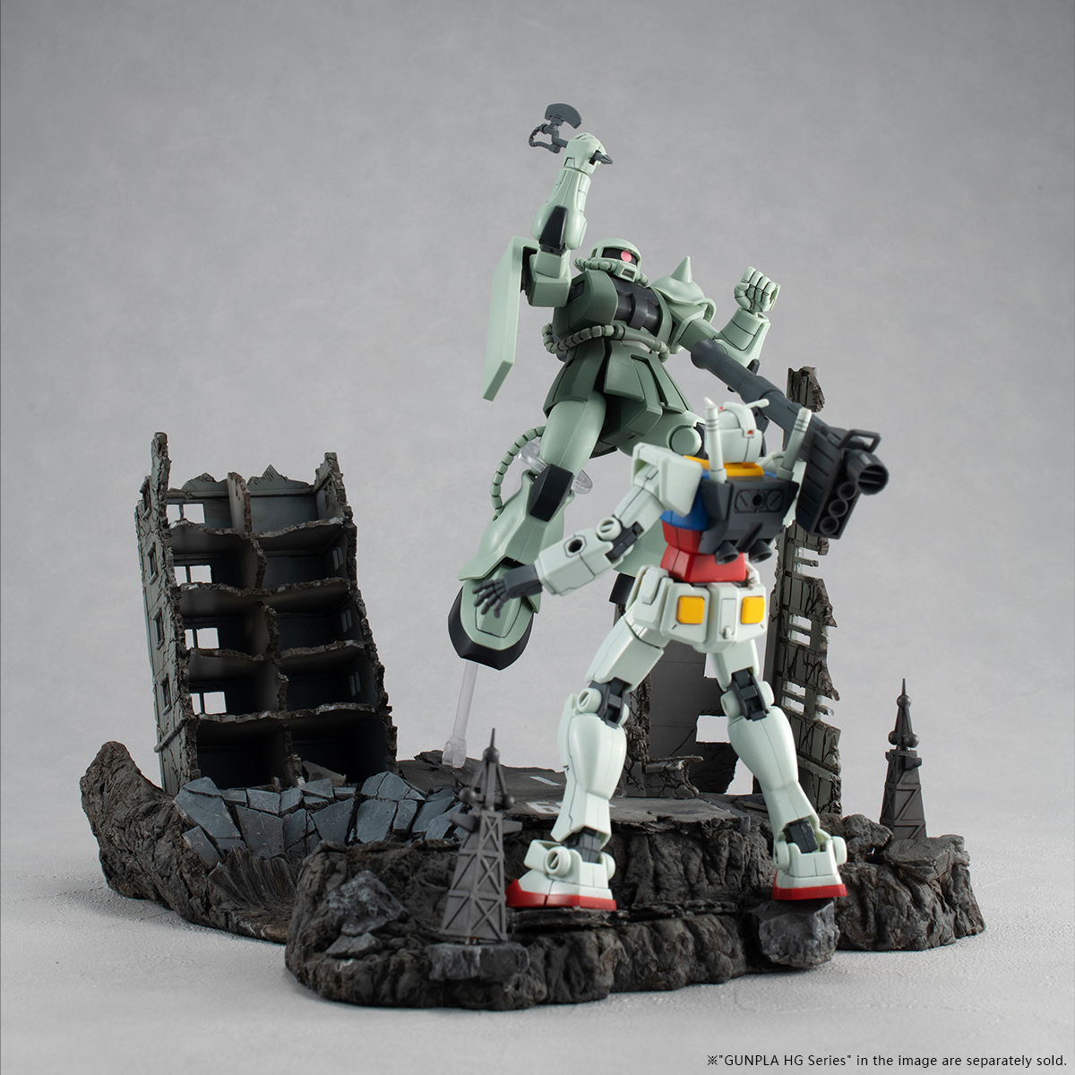 REALISTIC MODEL SERIES MOBILE SUIT GUNDAM (FOR 1/144 HG SERIES) G STRUCTURE 【GS02】RUINS AT NEW YARK