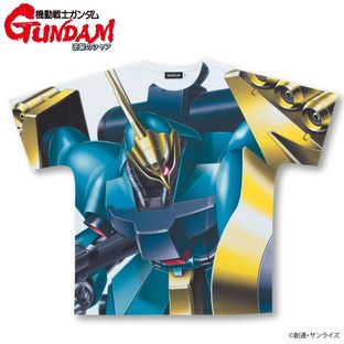 Mobile Suit Gundam Char's Counterattack Full Panel T-shirt  MSN-03  (Guney Dedicated Machine)