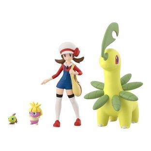 POKÉMON SCALE WORLD JOHTO LYRA & BAYLEEF & NATU & SMOOCHUM W/O GUM [Sep 2022 Delivery]