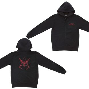 Mobile Suit Gundam Camouflage Pattern Char Aznable Emblem Hoodie