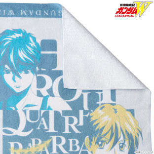 Mobile Suit Gundam Wing Tricolor-themed Face Towel