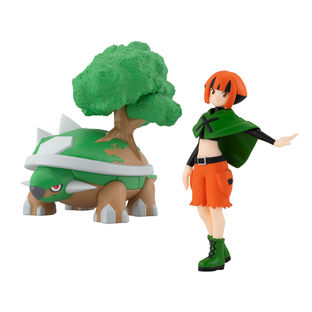 POKEMON SCALE WORLD SINNOH REGION GARDENIA & TORTERRA W/O GUM
