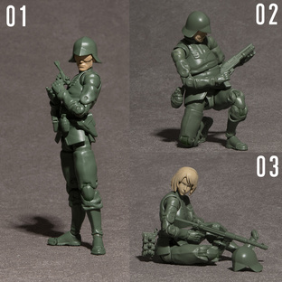 G.M.G. PROFESSIONAL MOBILE SUIT GUNDAM PRINCIPALITY OF ZEON GENERAL SOLDIER 01～03 BOX SET