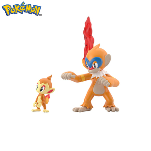 POKÉMON SCALE WORLD SINNOH REGION CHIMCHAR & MONFERNO W/O GUM