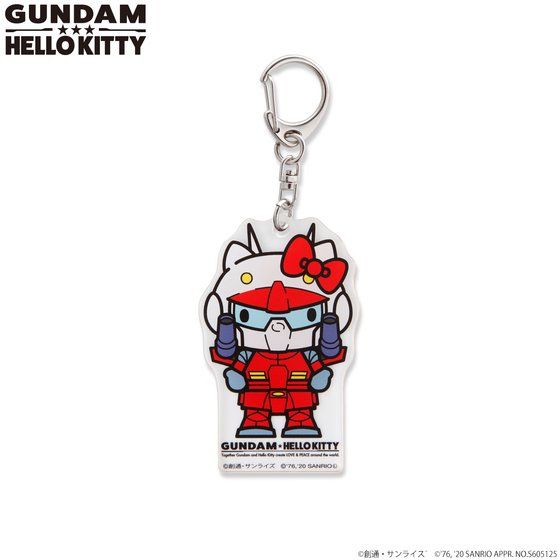 <優惠價>Gundam×Hello kitty  Acrylic Charm keychain 